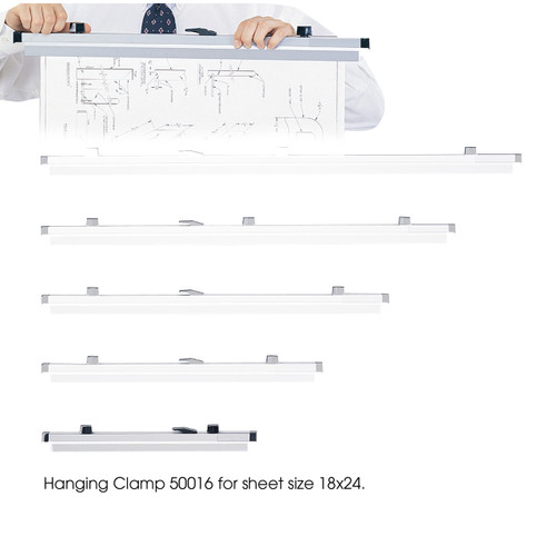 Safco 18" Hanging Clamps for 18" x 24" Sheets  (Qty. 6)