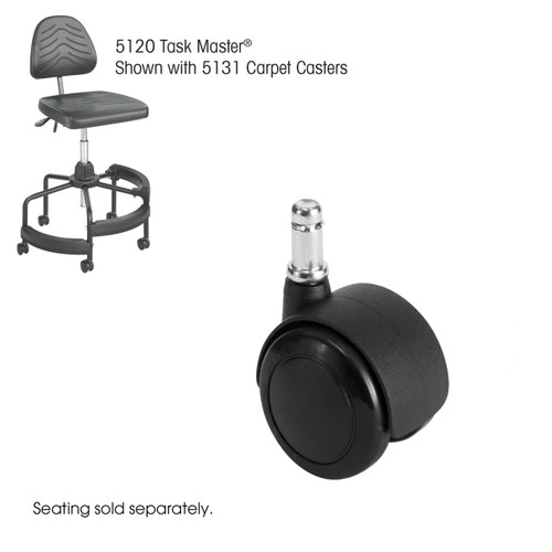 Safco TaskMaster Carpet Casters, 2"