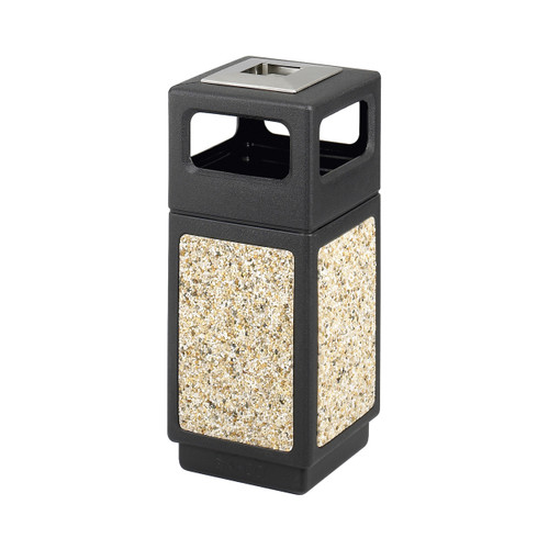 Safco Canmeleon Aggregate Panel, Ash Urn/Side Open, 15 Gallon