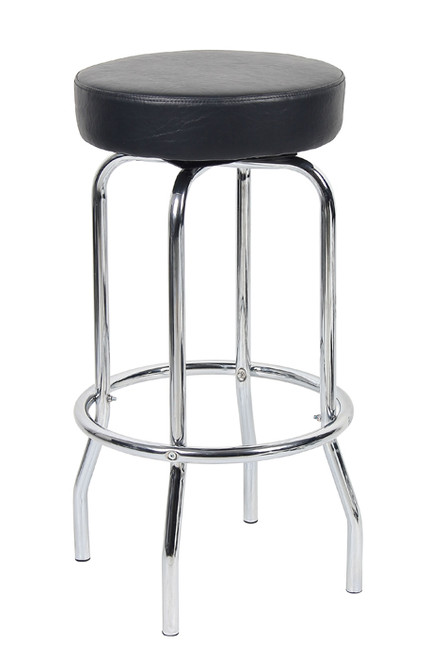 Boss 29" Chrome/Black Stool B229-BK