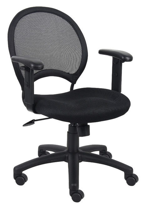 Boss Mesh Chair With Adjustable Arms B6216