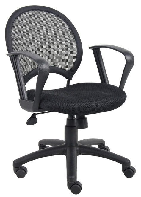 Boss Mesh Chair With Loop Arms B6217