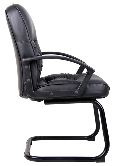 Boss Mid Back Leatherplus Guest Chair B7309