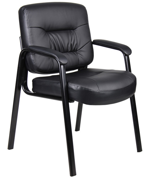 Boss Executive Mid Back Leatherplus Guest Chair B7509