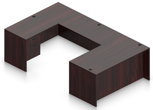 Offices To Go Layout SL-14, 66" x 96" U-Shape Desk