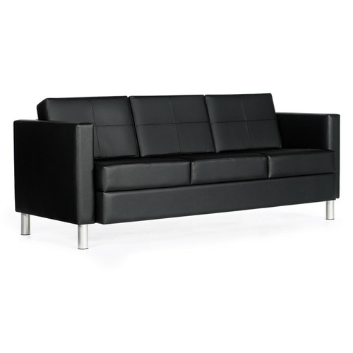 Global CITI-Three Seat Sofa BLACK/BLACK 7877-BL20
