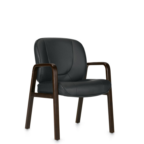 Offices To Go - Guest chair with Espresso Finish