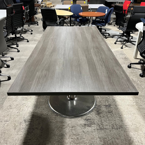 Pre-Owned Grey Laminate Conference Table