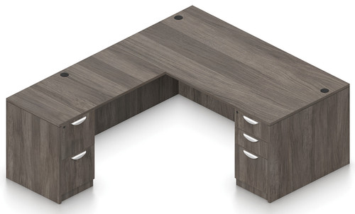 Offices To Go Layout SL-32, 71" x 84" L-Shape Desk