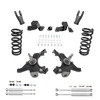 3/3-4 Spindle Drop Kit + Shocks FOR 88-91 Chevy GMC C1500 Std Cab 1" Rotors V6