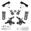4/6 Spindle Drop Kit + Shocks + C-Notch FOR 88-91 Chevy GMC C1500 Std Cab 2WD V8