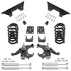 6/6 Spindle Drop Kit + Shocks + C-Notch FOR 73-87 Chevy GMC C10 C15 1.25" Rotors