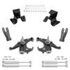 3/3-4 Spindle Drop Kit + Shocks FOR 73-87 Chevy GMC C10 C15 1" Rotors 2WD