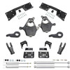 5"/7" Drop Kit + Shocks + C-Notch FOR 99-00 Chevy Silverado GMC Sierra 1500 4WD