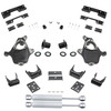 2007-2013 Silverado / Sierra 1500 3-4/6 Lowering Kit - Spindles + Coil Relocators + Rear Shocks + C-