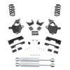 2007-2013 Silverado / Sierra 1500 V6 4/7 Lowering Kit - Spindles + Coils + Rear Shocks + C-Notch