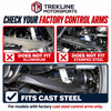 Factory cast-steel control-arm identification