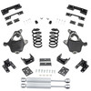 2014-2016 Silverado / Sierra 1500 V6 4/5-6 Lowering Kit - Spindles + Coils + Rear Shocks + C-Notch -