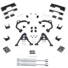 2014-2016 Silverado / Sierra 1500 4/6 Lowering Kit - Control Arms + Rear Shocks + C-Notch - Cast Ste