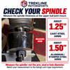 Spindle upper ball-joint mount thickness identification