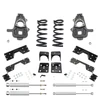 Trekline 4/6 Spindle/Coil Lowering Kit for 2002-2008 Dodge Ram 1500 2WD V6 + Shocks + C-Notch