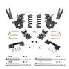 Trekline 4/7-8 Spindles & Coils Lowering Kit for 1997-2003 Ford F-150 2WD V8 + Shocks + C-Notch