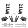 Trekline 1/3–4 Drop coils Drop Kit — 95-99 Tahoe Yukon 4-Door 2WD V8 + Shocks