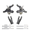 Trekline 2/1–2 Drop spindles Drop Kit — 95-99 Tahoe Yukon 4-Door 2WD V8 + Shocks