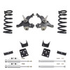 Trekline 3/6 Drop spindles and coils Drop Kit — 95-99 Tahoe Yukon 4-Door 2WD V8 + Shocks