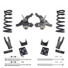 Trekline 4/7–8 Drop spindles and coils Drop Kit — 95-99 Tahoe Yukon 4-Door 2WD V8 + Shocks