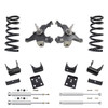 Trekline 5/5 Drop spindles and coils Drop Kit — 95-99 Tahoe Yukon 4-Door 2WD V8 + Shocks