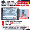 Check the FIRST SPR character on the factory door label