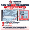 Check the FIRST SPR character on the factory door label