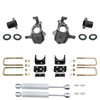 3-4/7 Lowering Kit for 2019-2026 Chevrolet Silverado / GMC Sierra 1500 2WD - Spindles + Coil Relocat