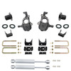 3-4/6 Lowering Kit for 2019-2026 Chevrolet Silverado / GMC Sierra 1500 2WD - Spindles + Coil Relocat