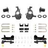 4-5/7 Lowering Kit for 2019-2026 Chevrolet Silverado / GMC Sierra 1500 2WD - Spindles + Coil Relocat