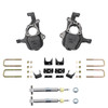 4-5/6 Lowering Kit for 2019-2026 Chevrolet Silverado / GMC Sierra 1500 2WD - Spindles + Adjustable S
