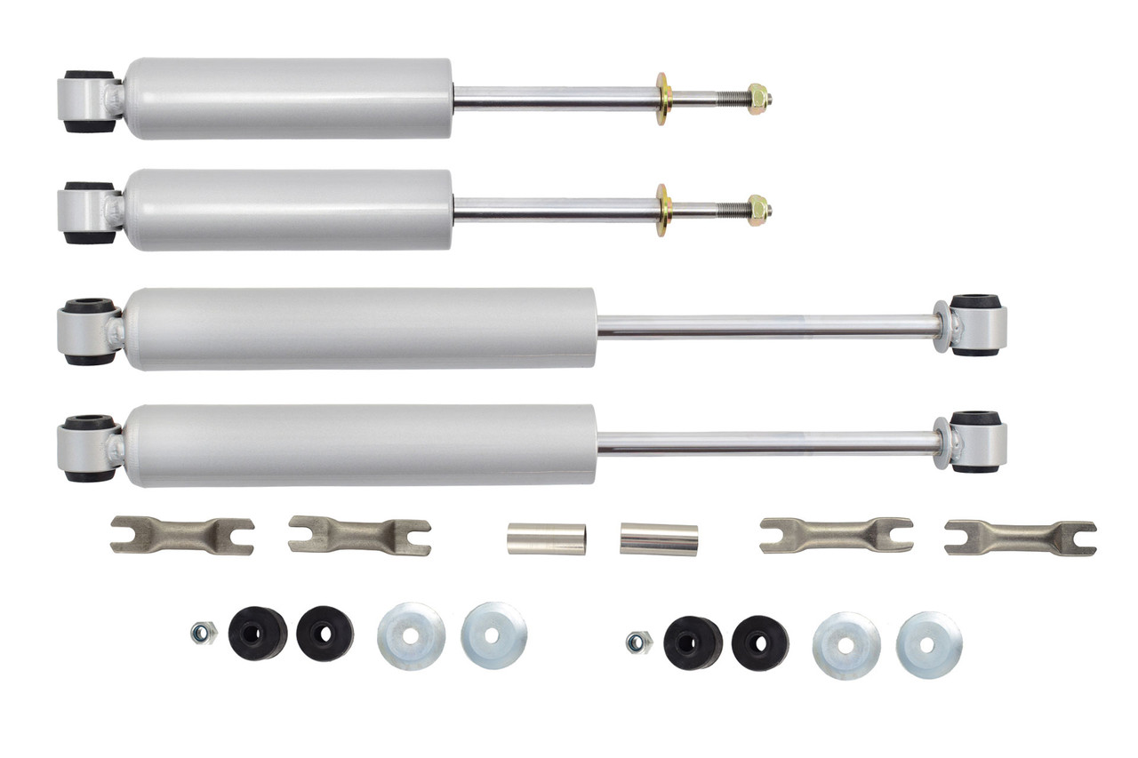 Shocks for 4"/5" Control Arms, Coils / Flip Kit, Lift Shackles on 88-98 Chevy / GMC C1500 2WD