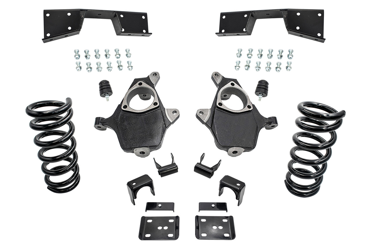 2001 - 2006 Silverado / Sierra 1500 (V6)  3" / 5" Spindle Coil Drop Kit + Notch