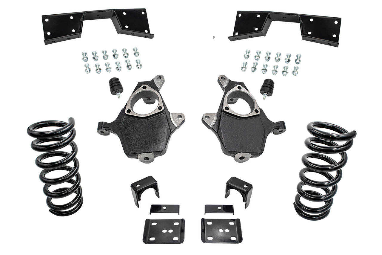 1999 - 2000 Silverado / Sierra 1500 (V6)  3" / 6" Spindle Coil Drop Kit + Notch