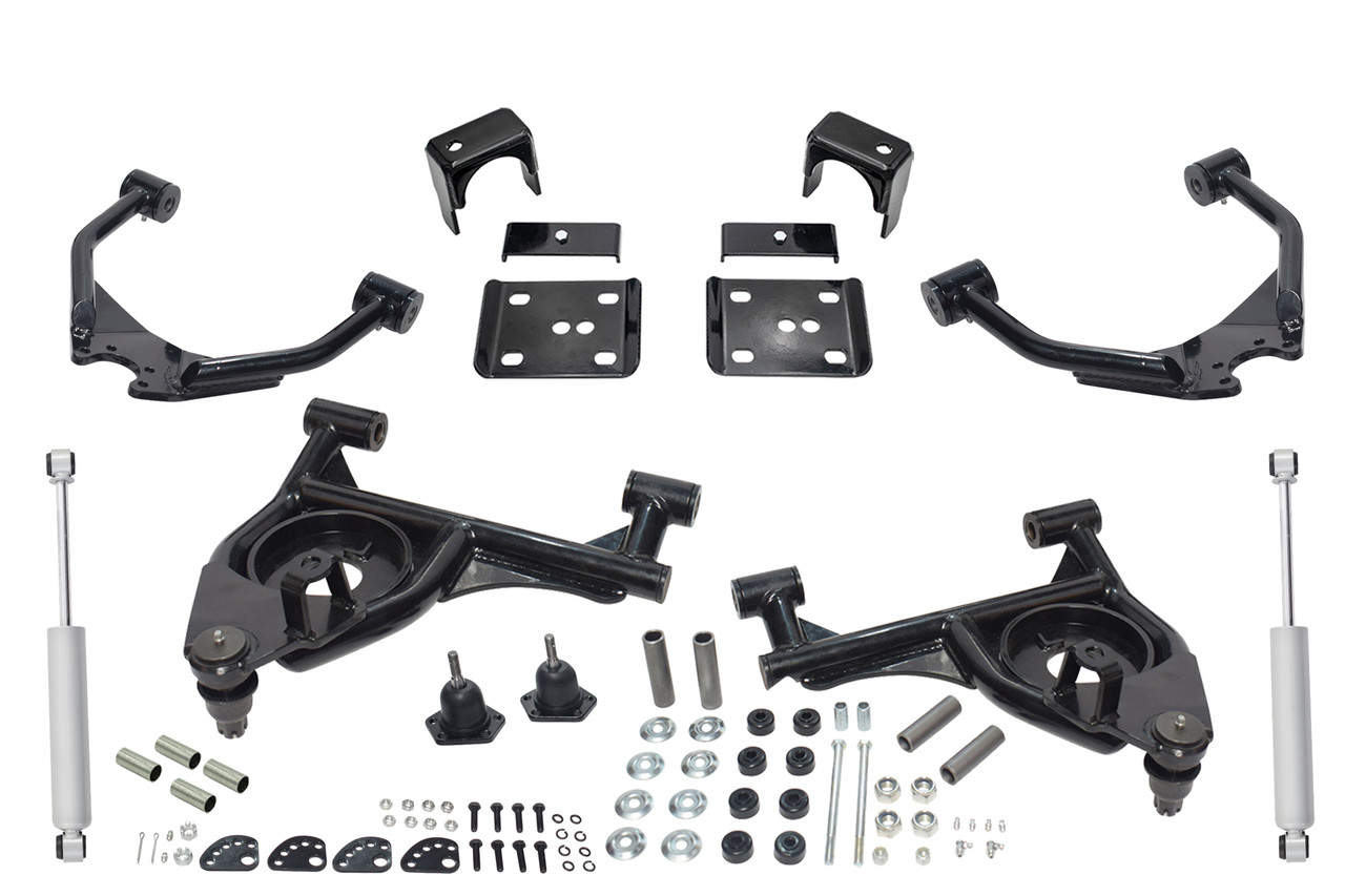 99 - 06 Silverado / Sierra 1500 4" / 6" Control Arm Drop Kit + Rear Shocks