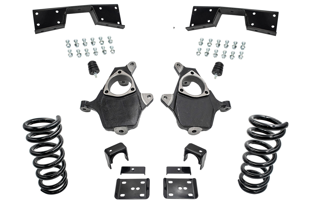 99 - 00 Silverado / Sierra 1500 (V6)  4" / 6" Coil Drop Kit + C-Notch