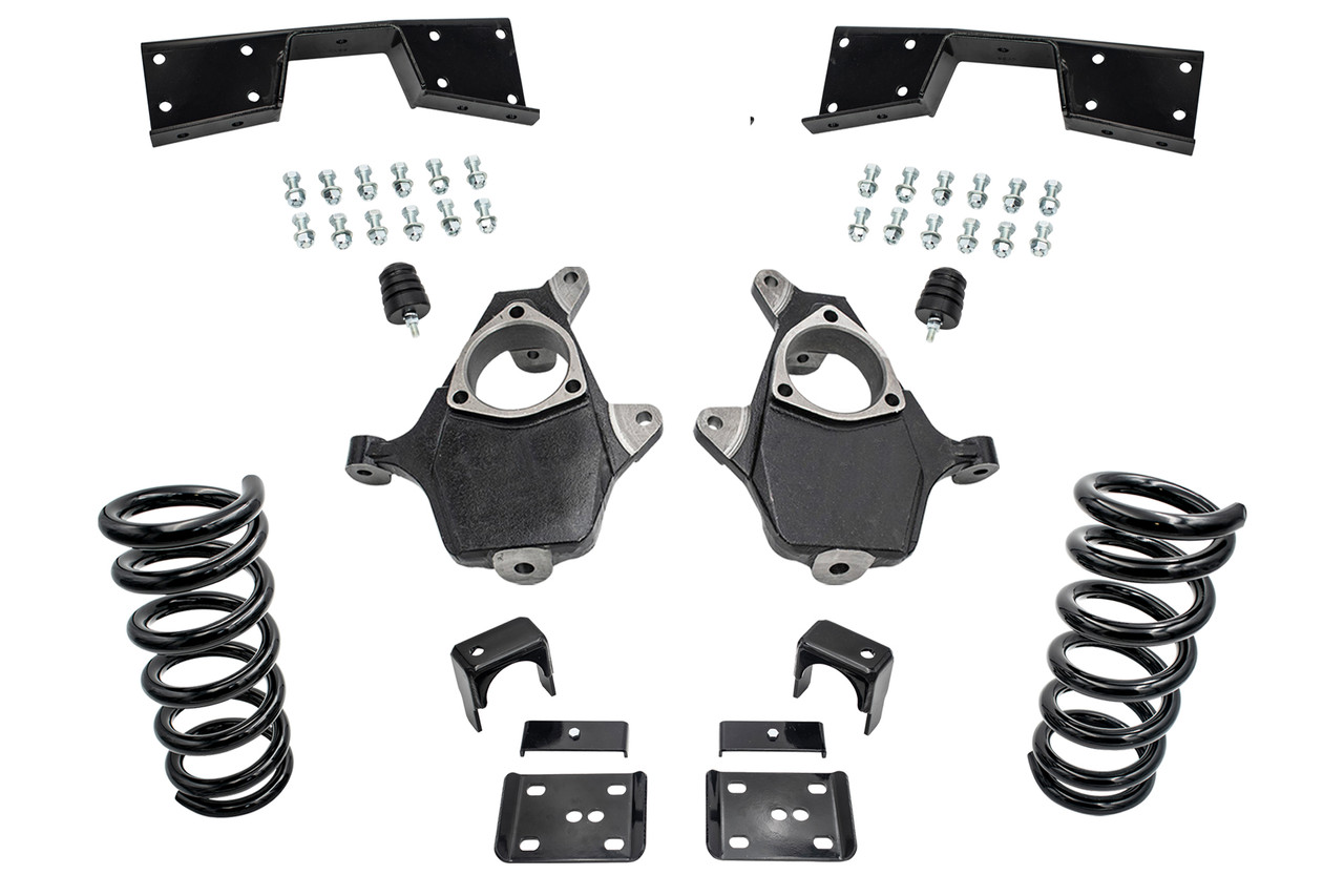 99 - 00 Silverado / Sierra 1500 (V8)  4" / 6" Coil Drop Kit + C-Notch
