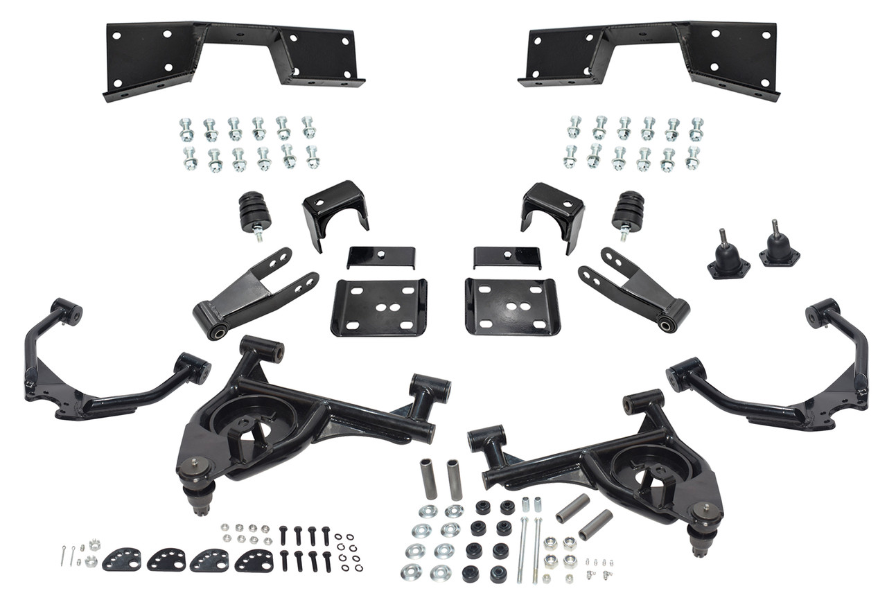 01 - 06 Silverado / Sierra 1500  4" / 7" Control Arm Drop Kit + C-Notch