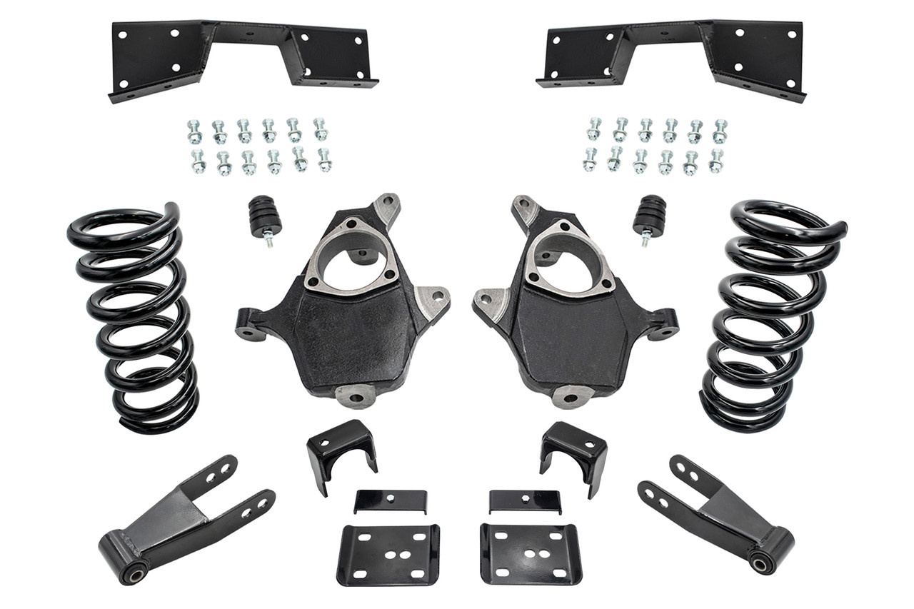 01 - 06 Silverado / Sierra 1500 (V6)  4" / 7" Coil Drop Kit + C-Notch