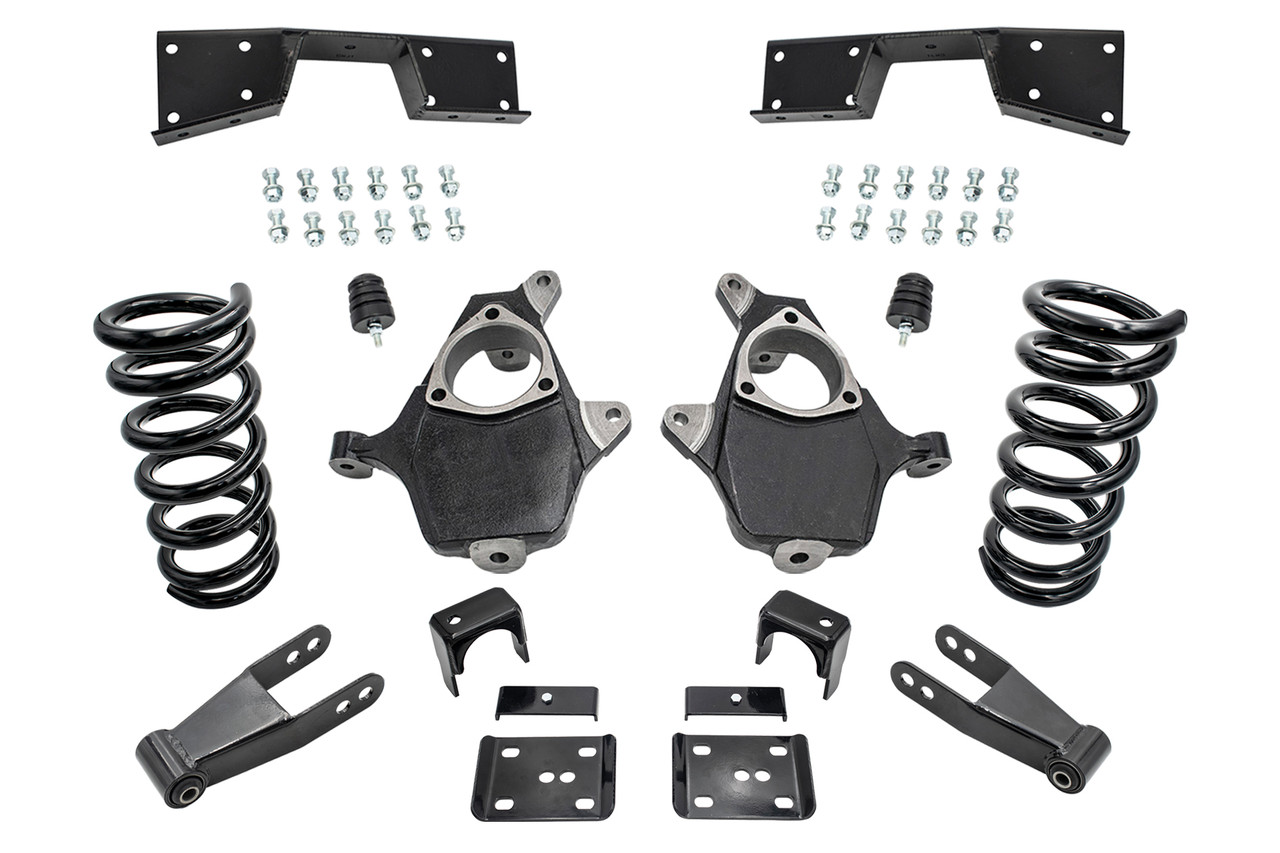 01 - 06 Silverado / Sierra 1500 (V8)  4" / 7" Coil Drop Kit + C-Notch