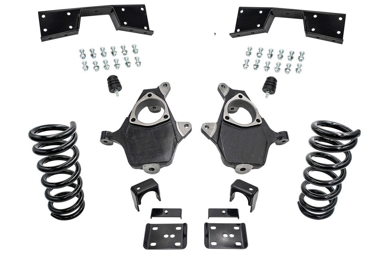 99 - 00 Silverado / Sierra 1500 (V8)  5" / 6" Coil Drop Kit + C-Notch