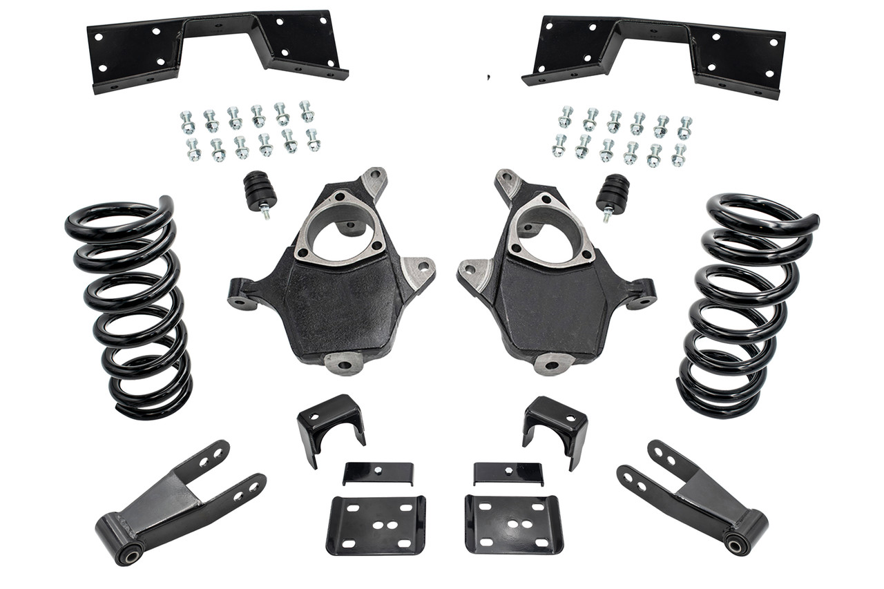 99 - 00 Silverado / Sierra 1500 (V8)  5" / 7" Coil Drop Kit + C-Notch