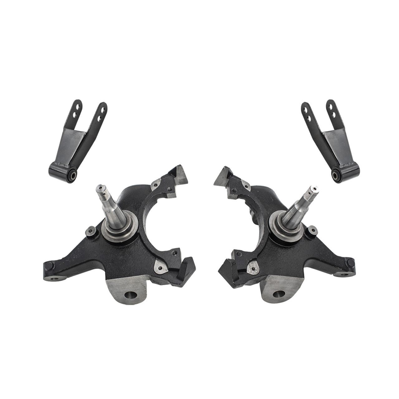 88 - 98 Chevy / GMC C15 C1500 2WD 2" Drop Lowering Spindles + Shackles KIT