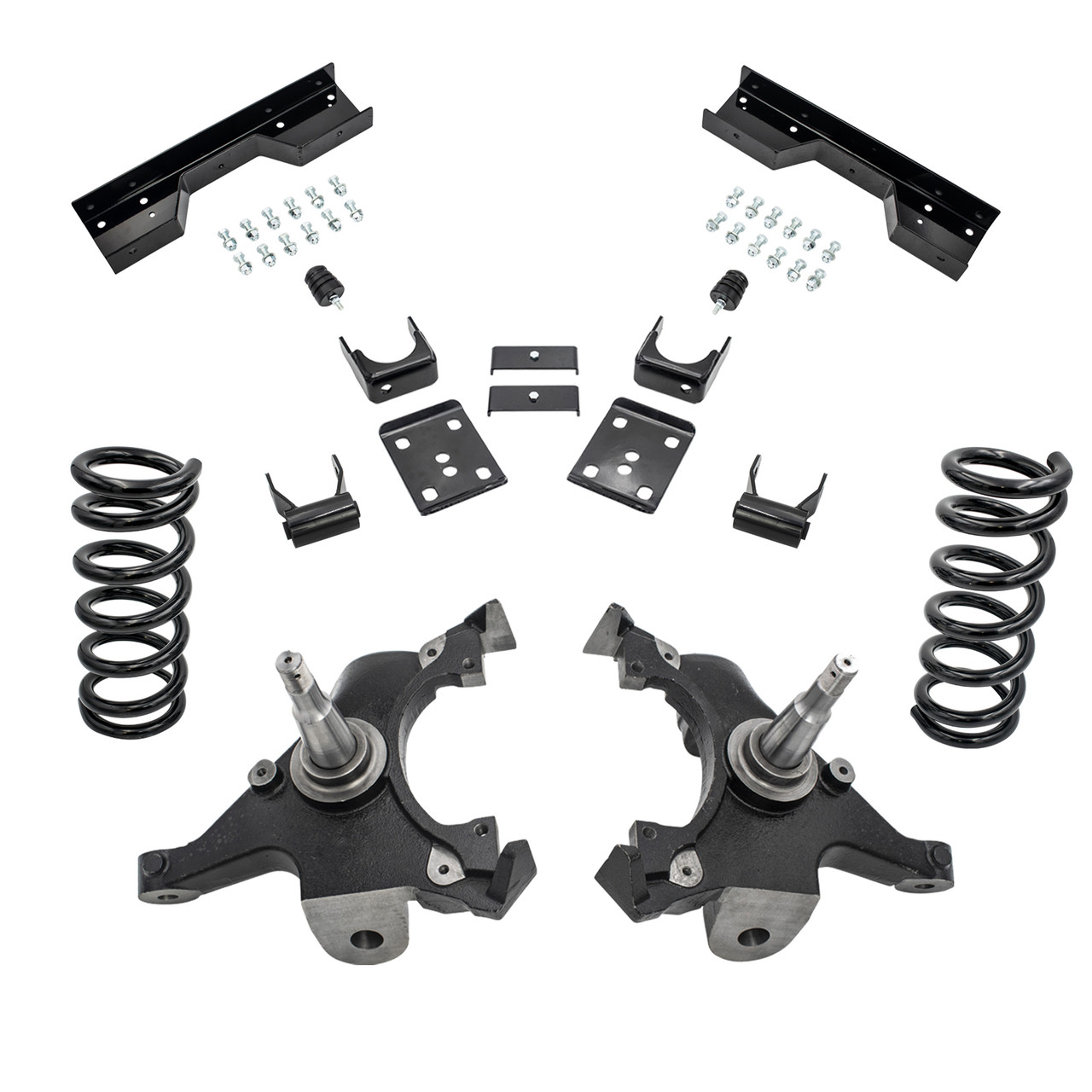 88 - 98 C1500 3" / 5" Spindle + Coil Drop Kit, C-Notch (V8)